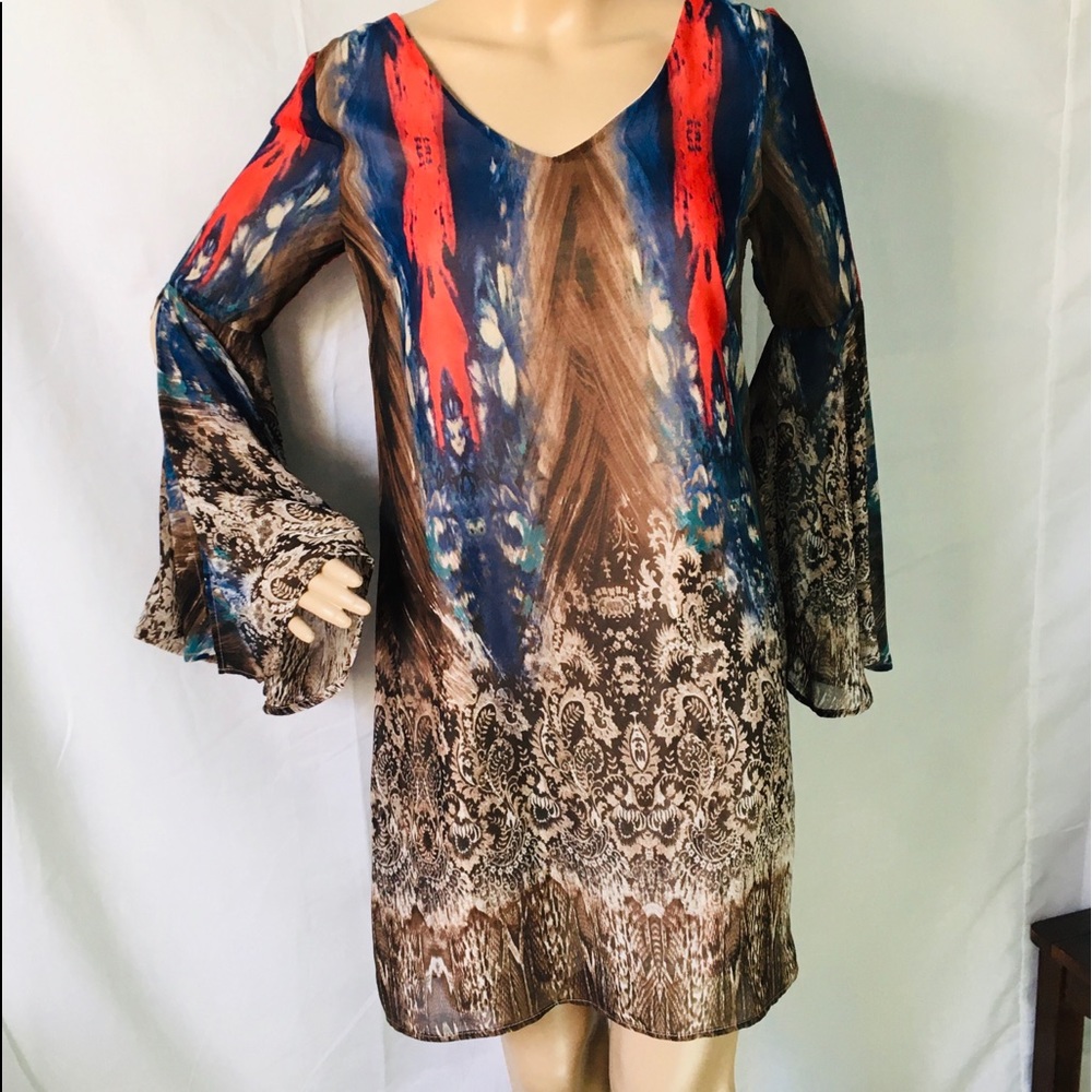 KLD Signature Printed Dress.Size M